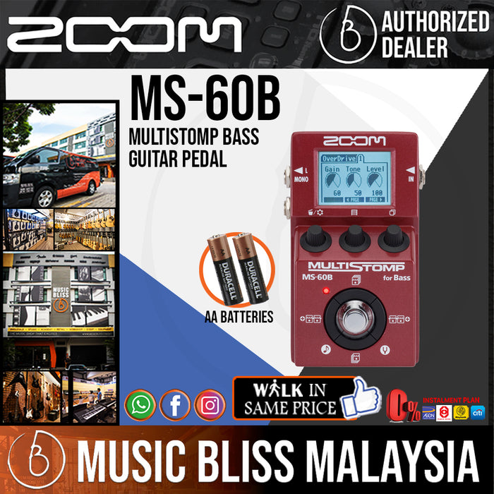 Zoom MS-60B MultiStomp Bass Pedal | Music Bliss Malaysia