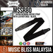 Levy's MSSR80 2" Rayon Webbing Guitar Strap with Leather Ends - Black - Music Bliss Malaysia