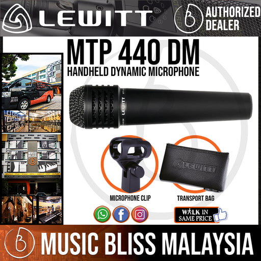 Lewitt MTP 440 DM Handheld Dynamic Microphone (MTP-440 DM / MTP440DM) - Music Bliss Malaysia