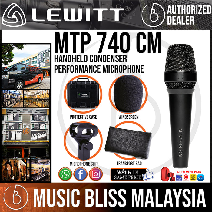 Lewitt MTP 740 CM Handheld Condenser Performance Microphone (MTP-740 CM / MTP740CM) - Music Bliss Malaysia