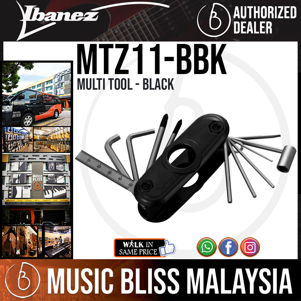 Ibanez MTZ11 Quick Access Multi Tool Black Music Bliss Malaysia