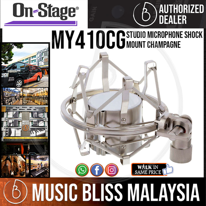 On-Stage MY410CG Studio Microphone Shock Mount (OSS MY410CG) - Music Bliss Malaysia
