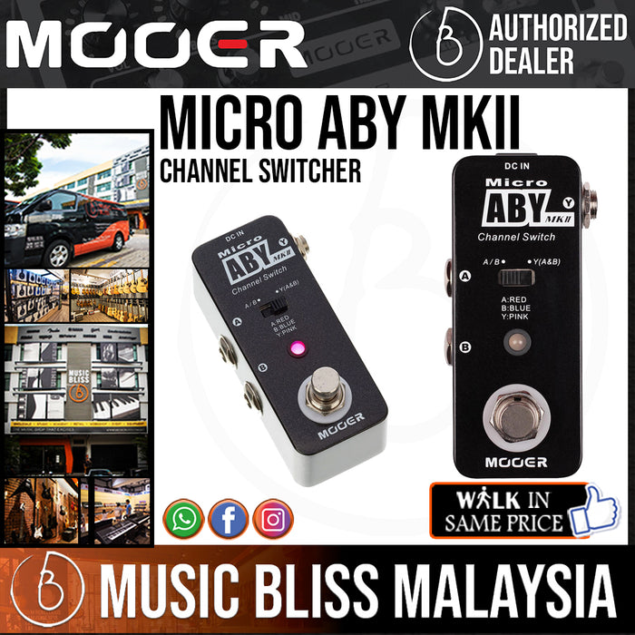 Mooer Micro ABY MKII Channel Switcher - Music Bliss Malaysia