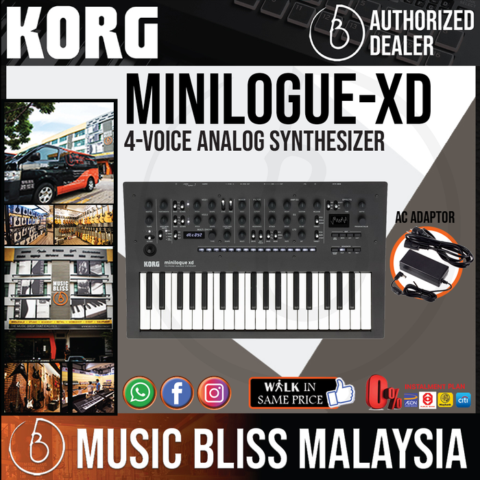 Korg minilogue XD 4-voice Analog Synthesizer with 0% Instalment - Music Bliss Malaysia