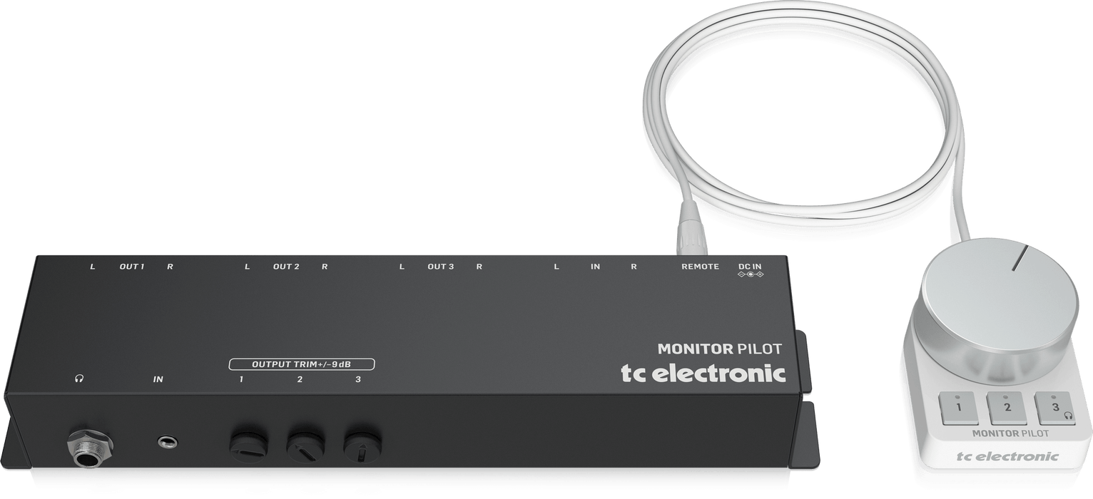TC Electronic Monitor Pilot Multi-Monitor Switching Control Station with Elegant Desktop Controller and Calibrated Listening - Music Bliss Malaysia