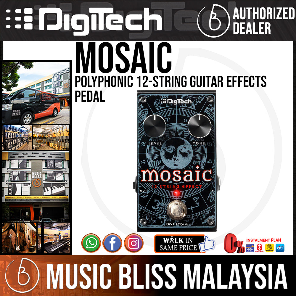DigiTech Mosaic Polyphonic 12 string Guitar Effects Pedal Music