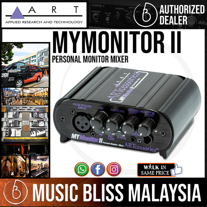 ART MyMonitorII Personal Monitor Mixer (MyMonitor II) - Music Bliss Malaysia