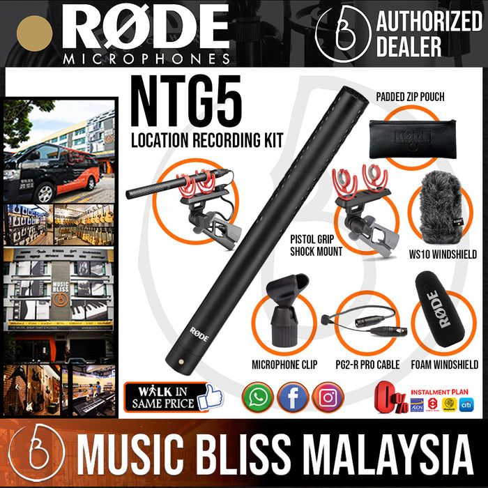 Rode NTG5 Shotgun Microphone Kit (NTG-5) *Everyday Low Prices Promotion* - Music Bliss Malaysia