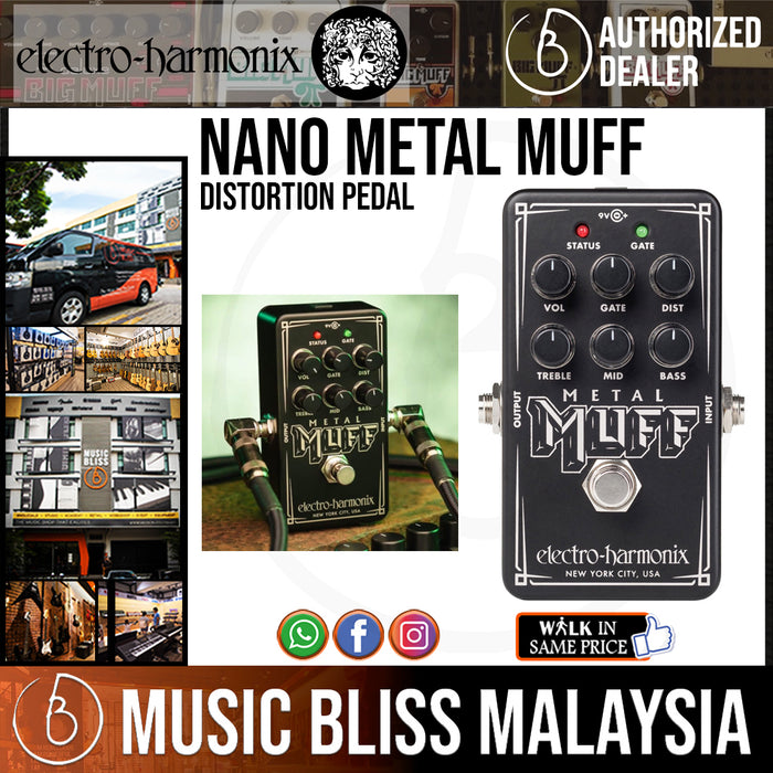 Electro-Harmonix Nano Metal Muff Distortion Pedal (Electro-Harmonix / EHX) - Music Bliss Malaysia