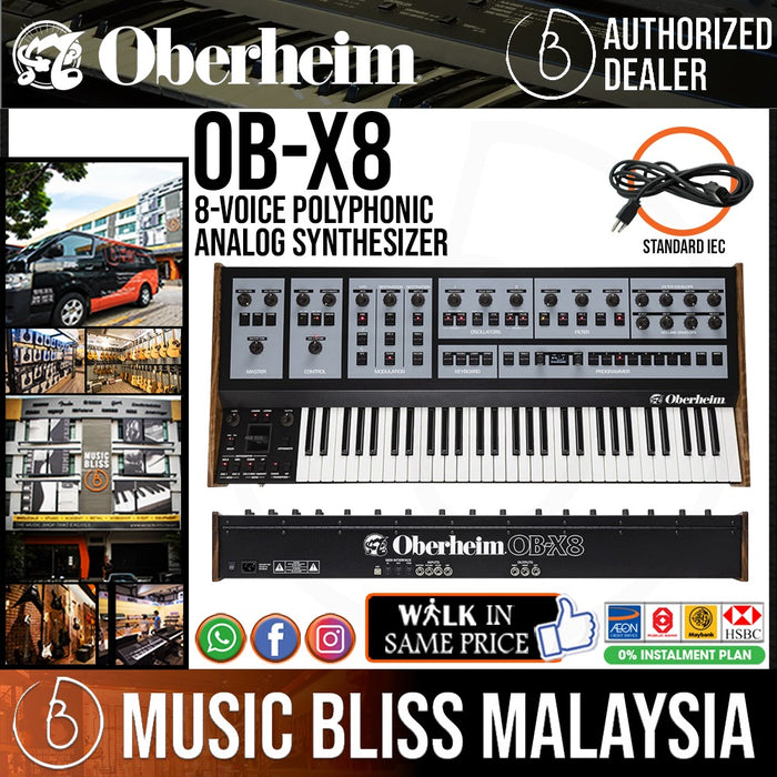 Oberheim OB-X8 8-voice Polyphonic Analog Synthesizer | Music Bliss Malaysia