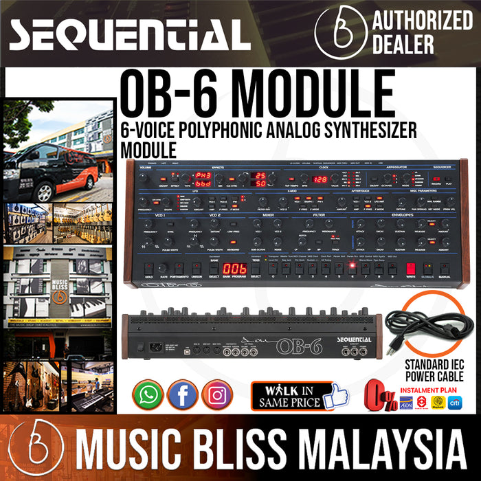 Sequential Oberheim OB-6 Module 6-voice Polyphonic Analog Synthesizer Module - Music Bliss Malaysia