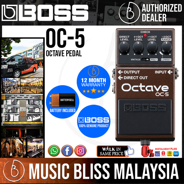 Boss OC-5 Octave Pedal | Music Bliss Malaysia