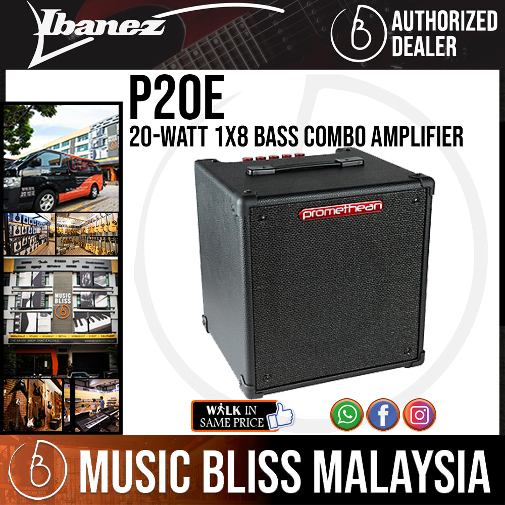 Ibanez P20 Promethean 20 Watt 1x8 Bass Combo Amplifier Music