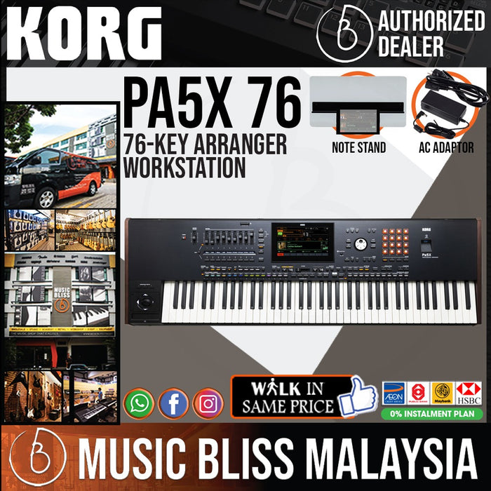Korg Pa5X 76 76-key Professional Arranger Workstation - Music Bliss Malaysia