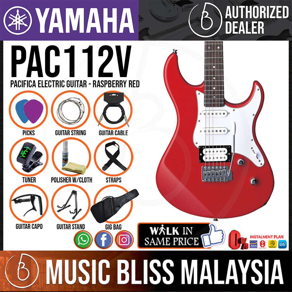 Yamaha pacifica 112v clearance raspberry red