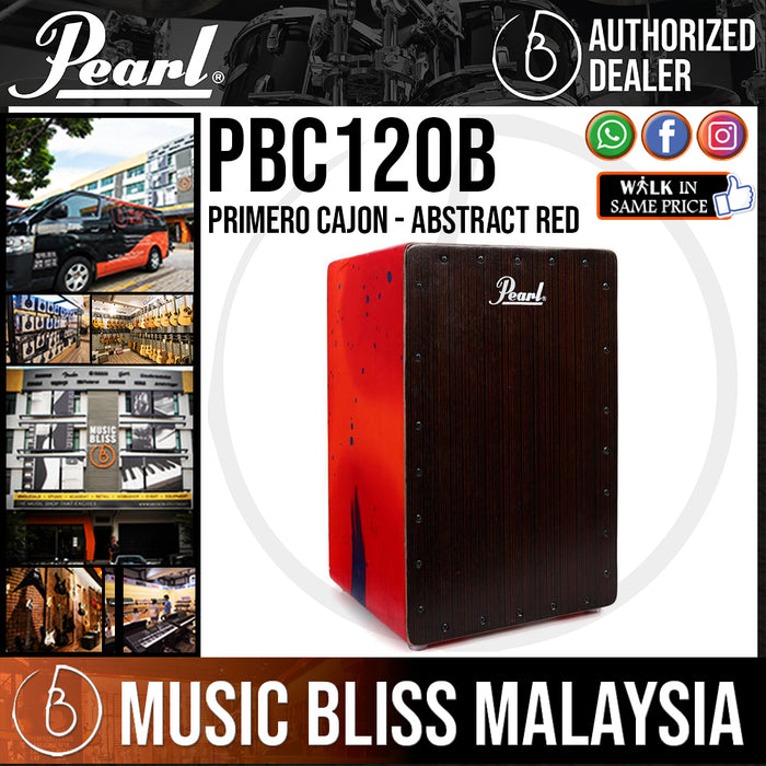 Pearl Primero Cajon - Abstract Red (PBC-120B / PBC120B) - Music Bliss Malaysia
