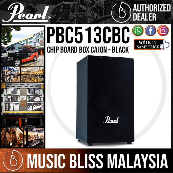 Pearl PBC513CBC Chip Board Box Cajon (Black) - Music Bliss Malaysia