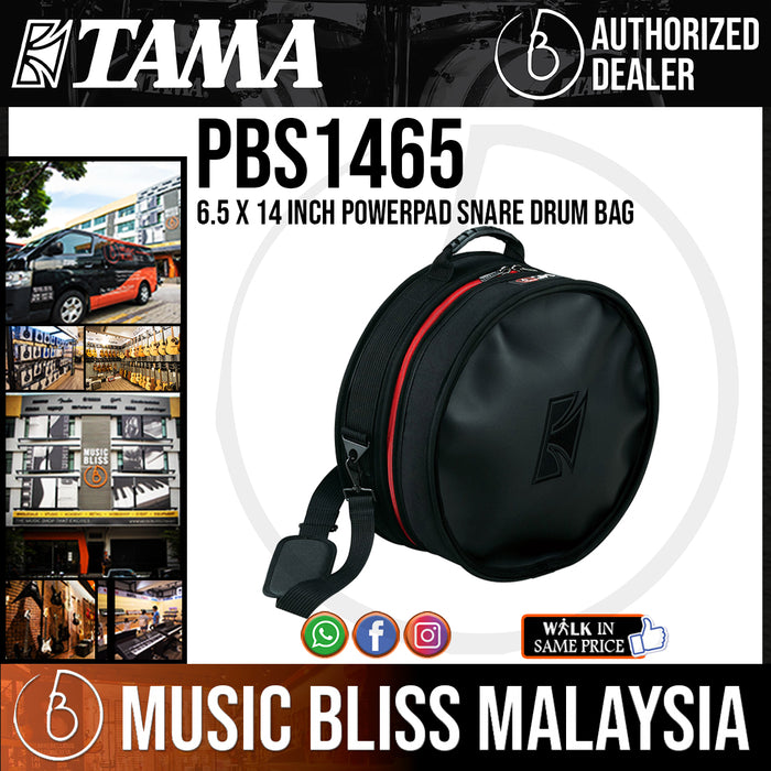 Tama PBS1465 6.5 x 14 Inch PowerPad Snare Drum Bag - Music Bliss Malaysia
