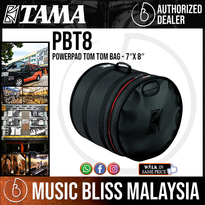 Tama PBT8 POWERPAD Tom Tom Bag - 7″x 8″ - Music Bliss Malaysia