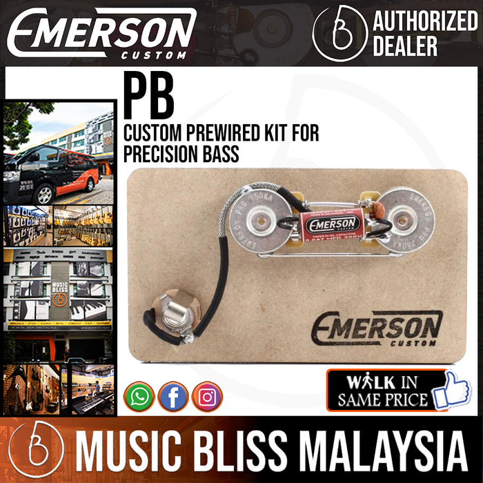 Emerson Custom Prewired Kit for Precision Bass - Music Bliss Malaysia