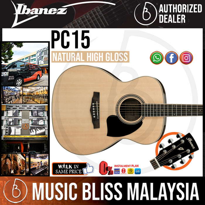 Ibanez PC15 - Natural High Gloss (PC15-NT) - Music Bliss Malaysia