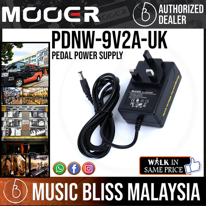 Mooer PDNW-9V2A-UK Pedal Power Supply - Music Bliss Malaysia
