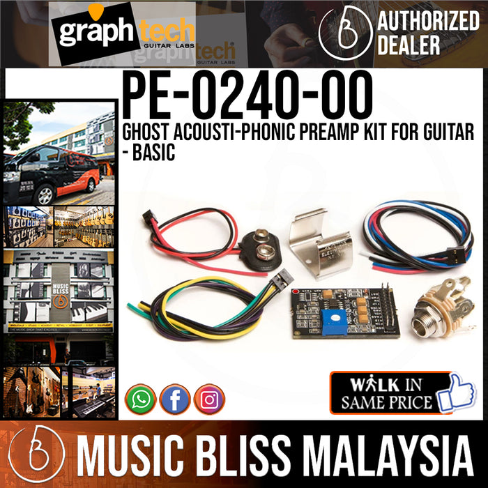 Graph Tech PE-0240-00 Ghost Acousti-Phonic Preamp Kit for Guitar - Basic (PE024000) - Music Bliss Malaysia