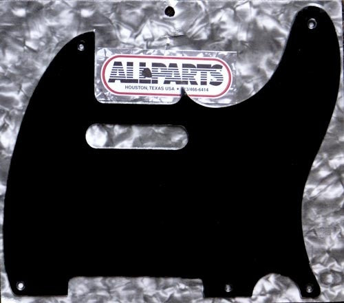 ALLPARTS PG-0560-023 5 Hole Black Pickguard for Telecaster® (PG0560023) - Music Bliss Malaysia