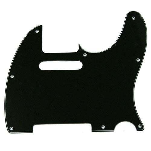 ALLPARTS PG-0562-033 8 Hole Black Pickguard for Telecaster® ( PG0562033) - Music Bliss Malaysia