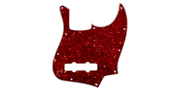 ALLPARTS PG-0755-044 Red Tortoise Pickguard for Jazz Bass® (PG0755044) - Music Bliss Malaysia