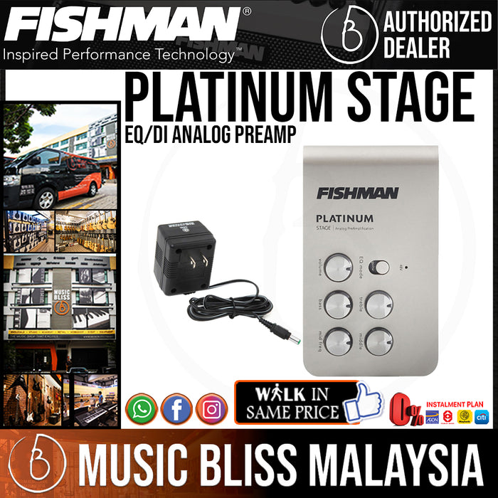 Fishman Platinum Stage EQ/DI Analog Preamp - Music Bliss Malaysia