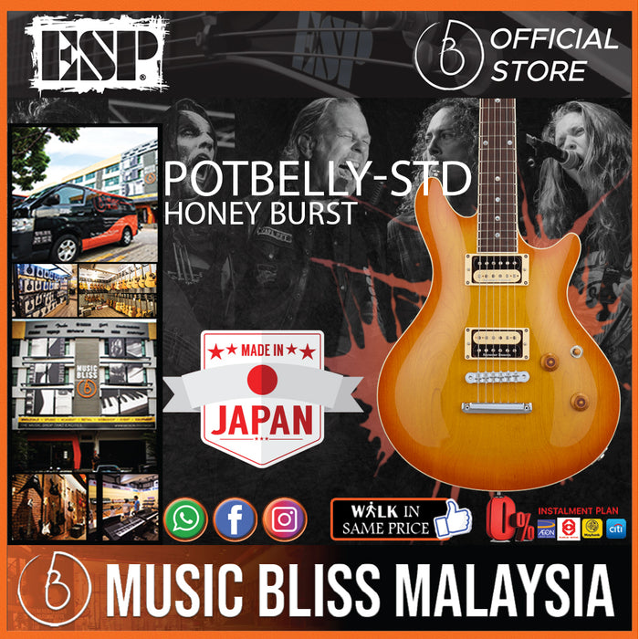 ESP Potbelly-STD - Honey Burst (POTBELLYSTD) - Music Bliss Malaysia