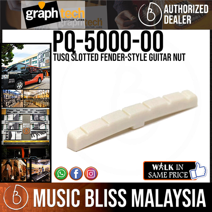 Graph Tech PQ-5000-00 TUSQ Slotted Fender-Style Guitar Nut (PQ500000) - Music Bliss Malaysia