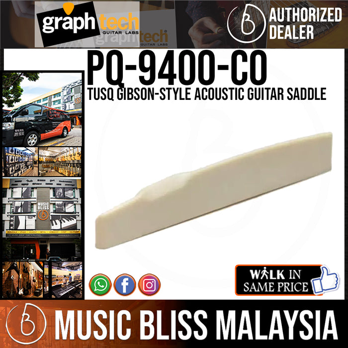 Graph Tech PQ-9400-00 TUSQ Gibson-style Acoustic Guitar Saddle (PQ9400C0) - Music Bliss Malaysia