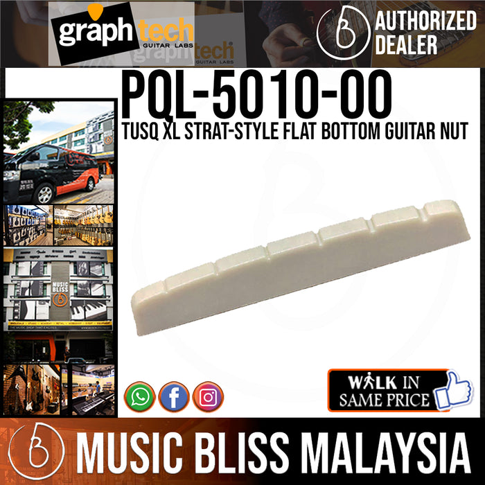 Graph Tech PQL-5010-00 TUSQ XL Strat-Style Flat Bottom Guitar Nut (PQL501000) - Music Bliss Malaysia