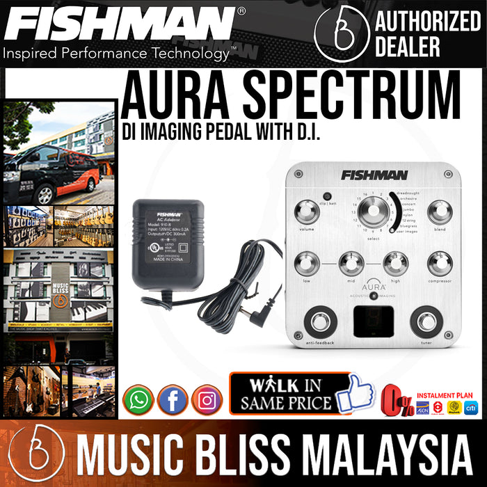 Fishman Aura Spectrum DI Imaging Pedal with D.I. - Music Bliss Malaysia