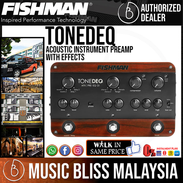 Fishman ToneDEQ Acoustic Instrument Preamp with Effects | Music