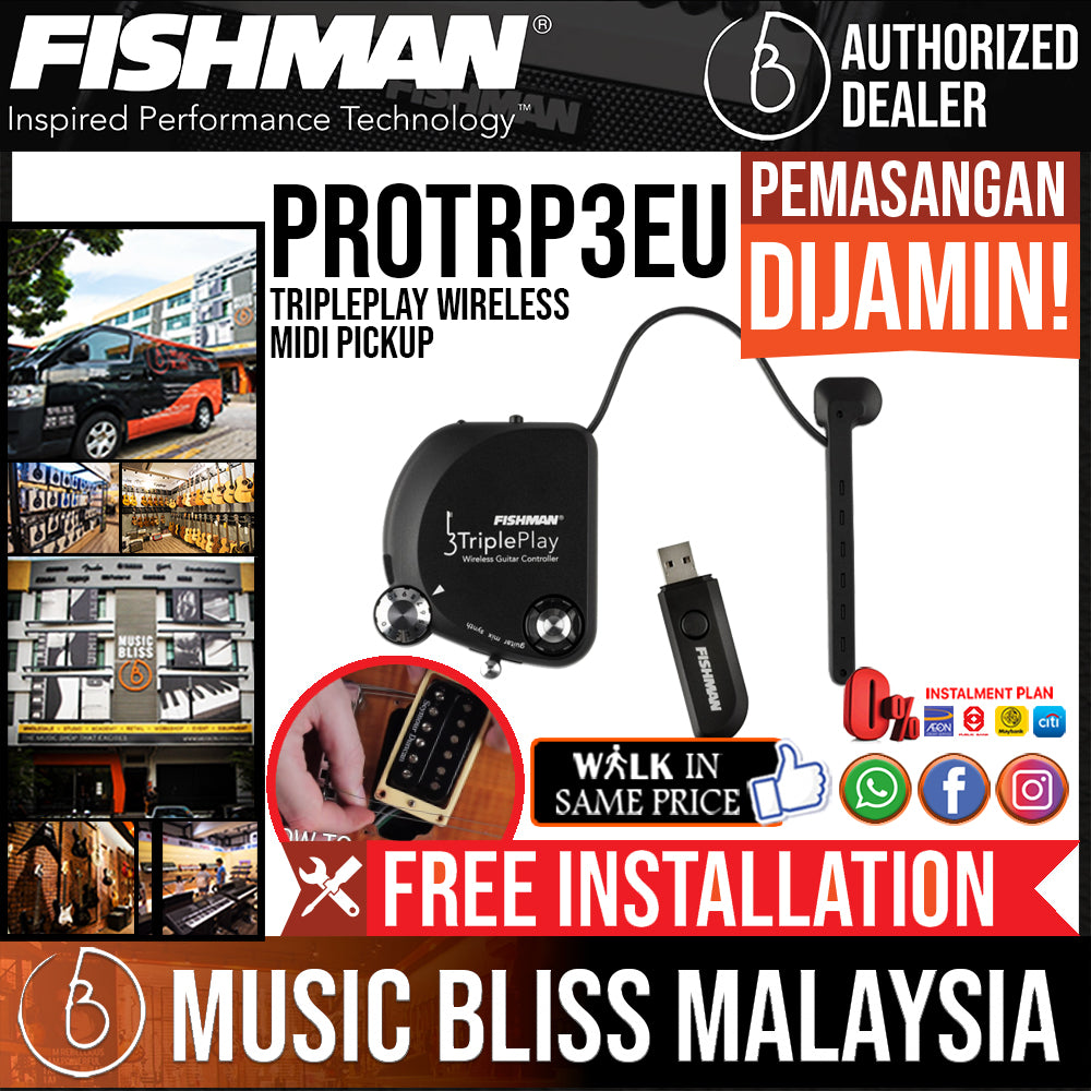 Fishman TriplePlay Wireless MIDI Pickup Music Bliss Malaysia
