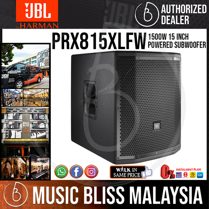 JBL PRX815XLFW 1500W 15 inch Powered Subwoofer (PRX-815XLFW/PRX 815XLFW) - Music Bliss Malaysia