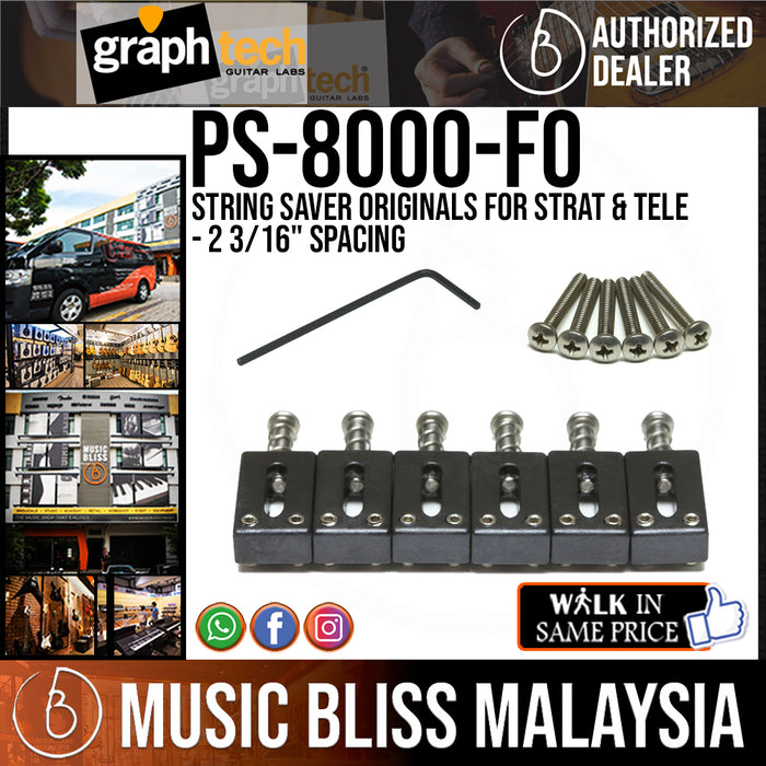 Graph Tech PS-8000-F0 String Saver Originals for Strat & Tele - 2 3/16" spacing (PS8000F0) - Music Bliss Malaysia