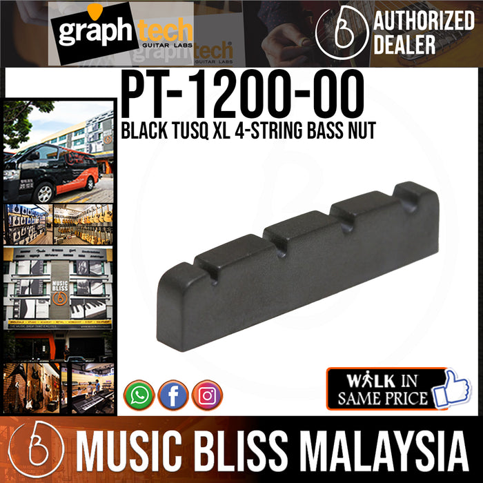 Graph Tech PT-1200-00 Black TUSQ XL 4-string Bass Nut (PT120000) - Music Bliss Malaysia