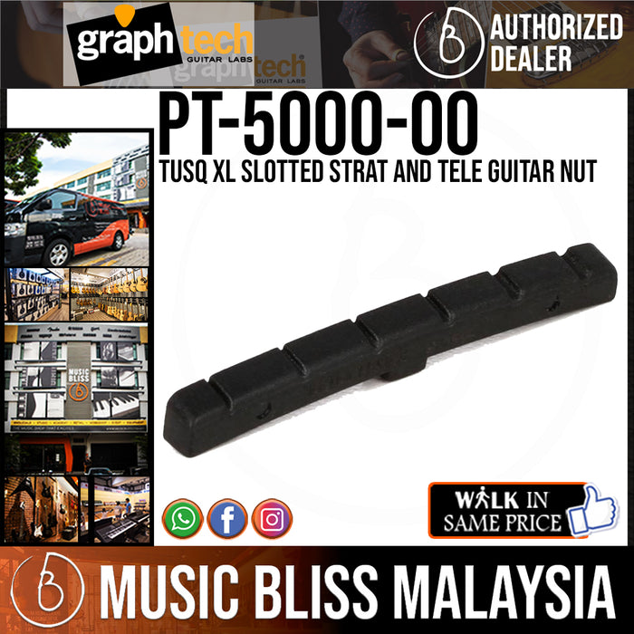 Graph Tech PT-5000-00 TUSQ XL Slotted Strat and Tele Guitar Nut (PT500000) - Music Bliss Malaysia