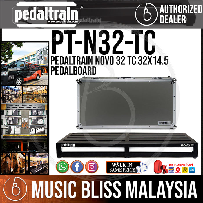 Pedaltrain Novo 32 TC 32x14.5 Pedalboard with Tour Case - Music Bliss Malaysia