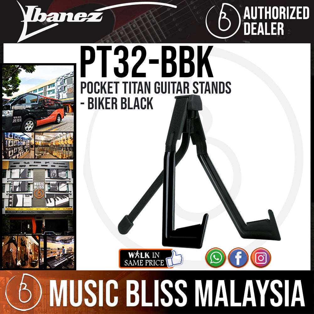 Ibanez PT32 Pocket Titan Stand for Electric Guitar Bass Biker s