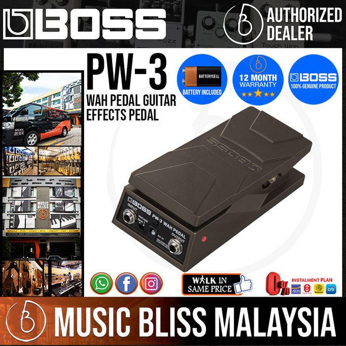 Boss PW-3 Wah Pedal Guitar Effects Pedal (PW3) - Music Bliss Malaysia