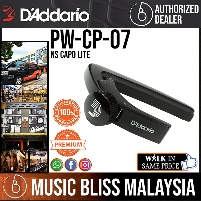 D'Addario PW-CP-07 NS Capo Lite - Music Bliss Malaysia