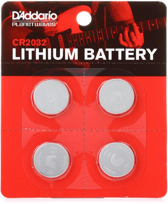 D'Addario PW-CR2032-04 CR2032 Battery 4-pack - Music Bliss Malaysia