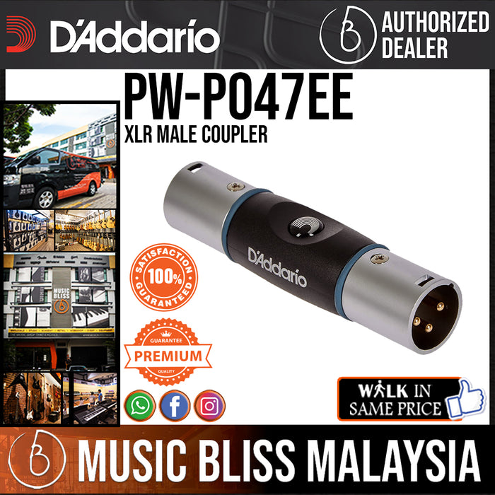 D'Addario PW-P047EE XLR Male Coupler - Music Bliss Malaysia