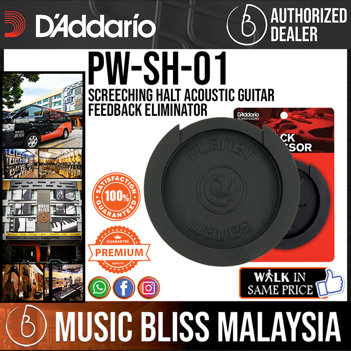 D'Addario PW-SH-01 Screeching Halt Acoustic Guitar Feedback Eliminator - Music Bliss Malaysia