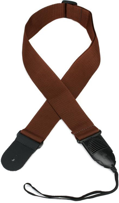 D'Addario PW-SPA-209 Acoustic Quick Release Guitar Strap - Brown - Music Bliss Malaysia